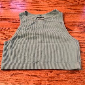 Xs garage cropped tank top